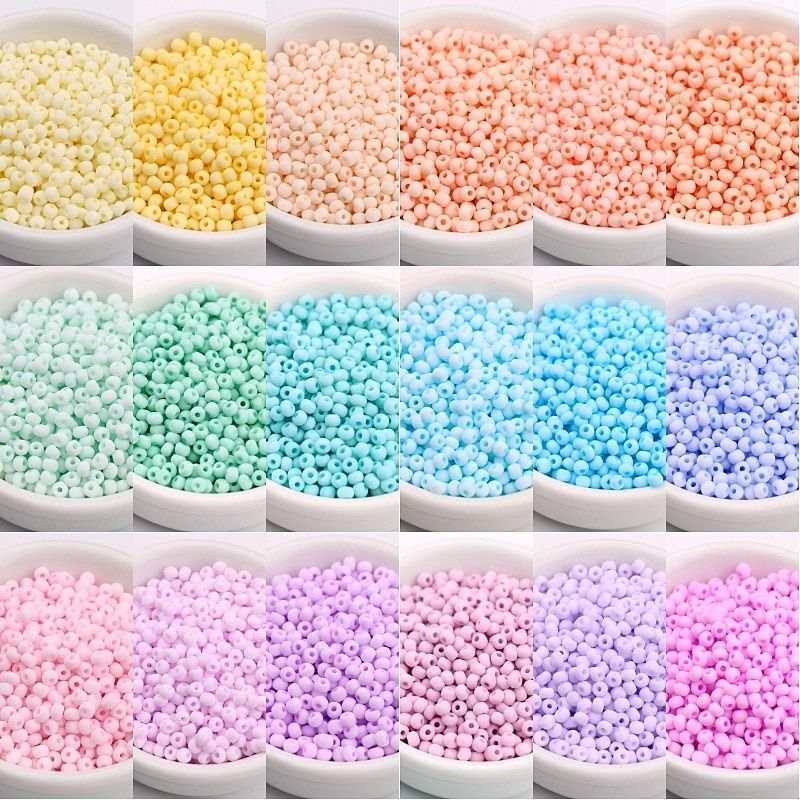330pcs 3mm Matte Macaroon Seed 8/0 Uniform Round Spacer Bead Jewelry Making NEW