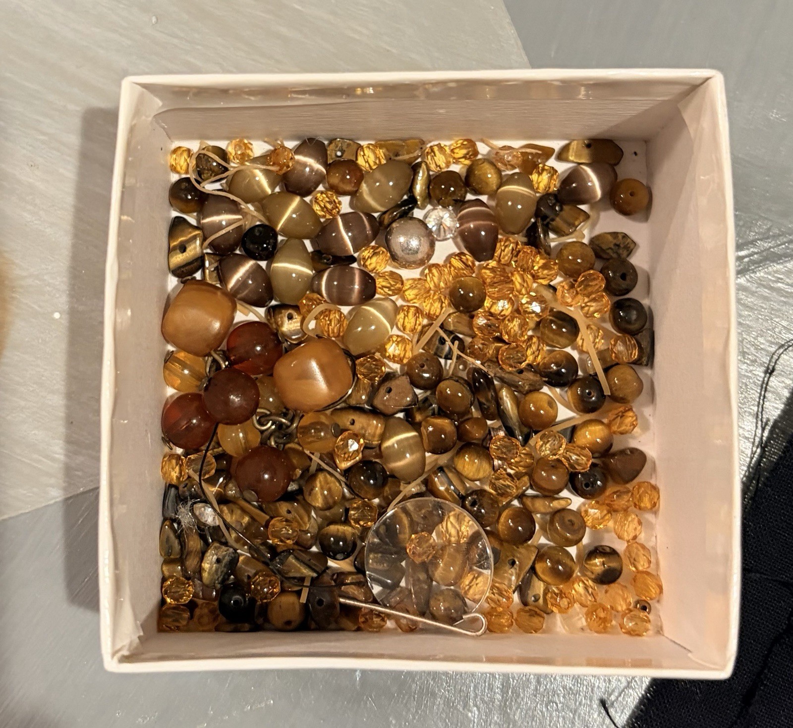 Mixed Jewelry Making Beads & Findings Lot, 1 LBS, see all photos
