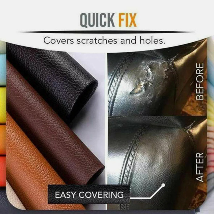 Self-Adhesive Leather-Repair-Patch Repair-Patch Refinisher-Cuttable Leather Sofa