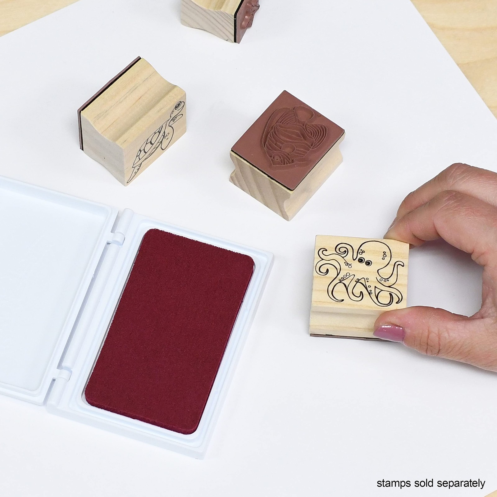 Ready 2 Learn Scented Stamp Pad – Cherry – Red – Non-Toxic – Fade