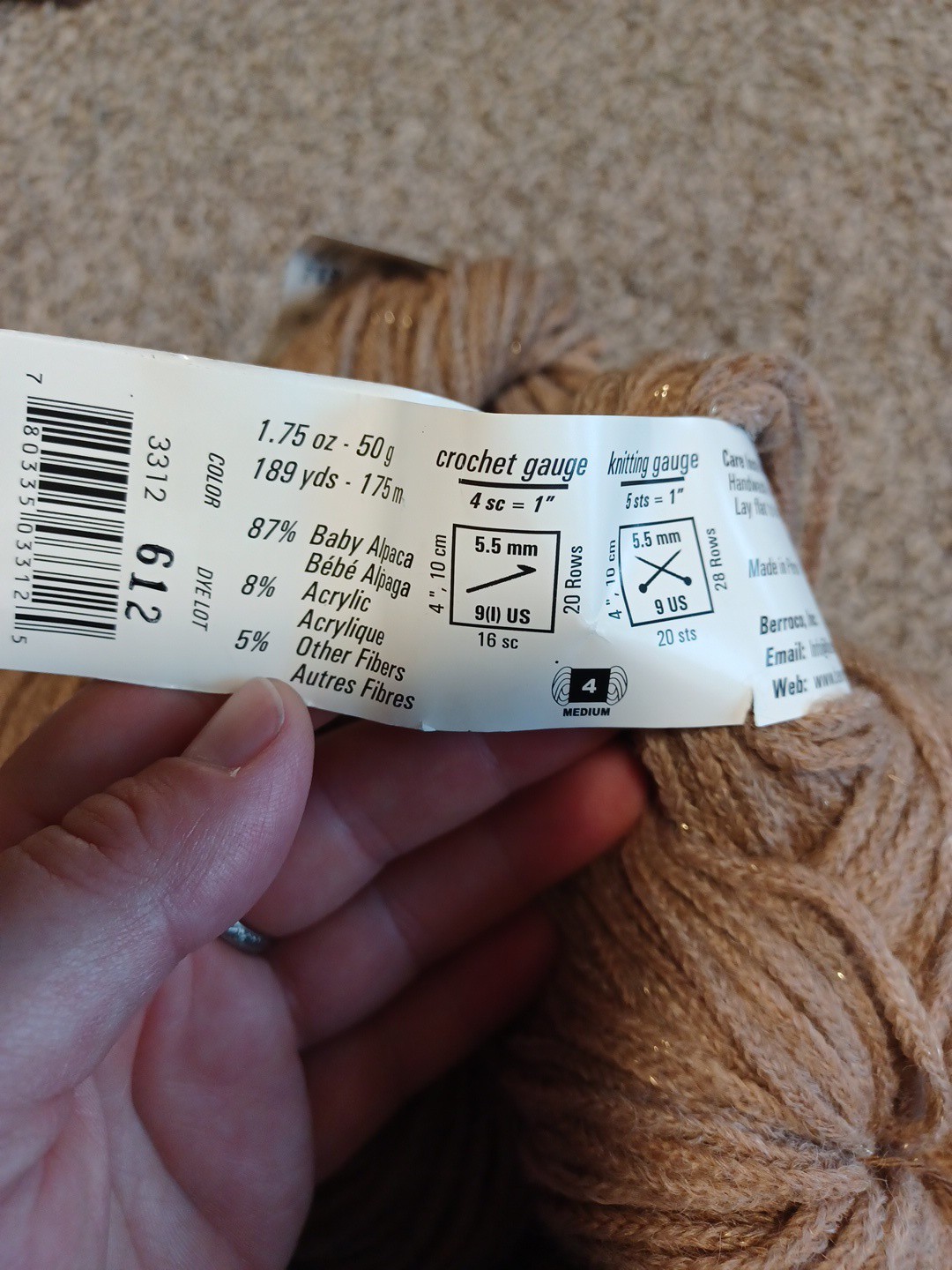 4 Twists Of Berroco Flicker Baby Alpaca Blend