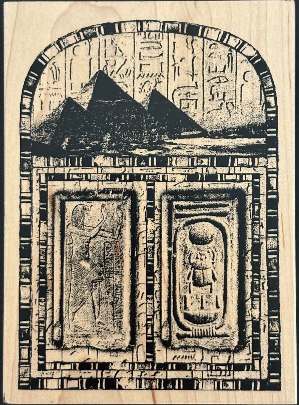 Limited Edition Ancient Egypt Collage Rubber Stamp