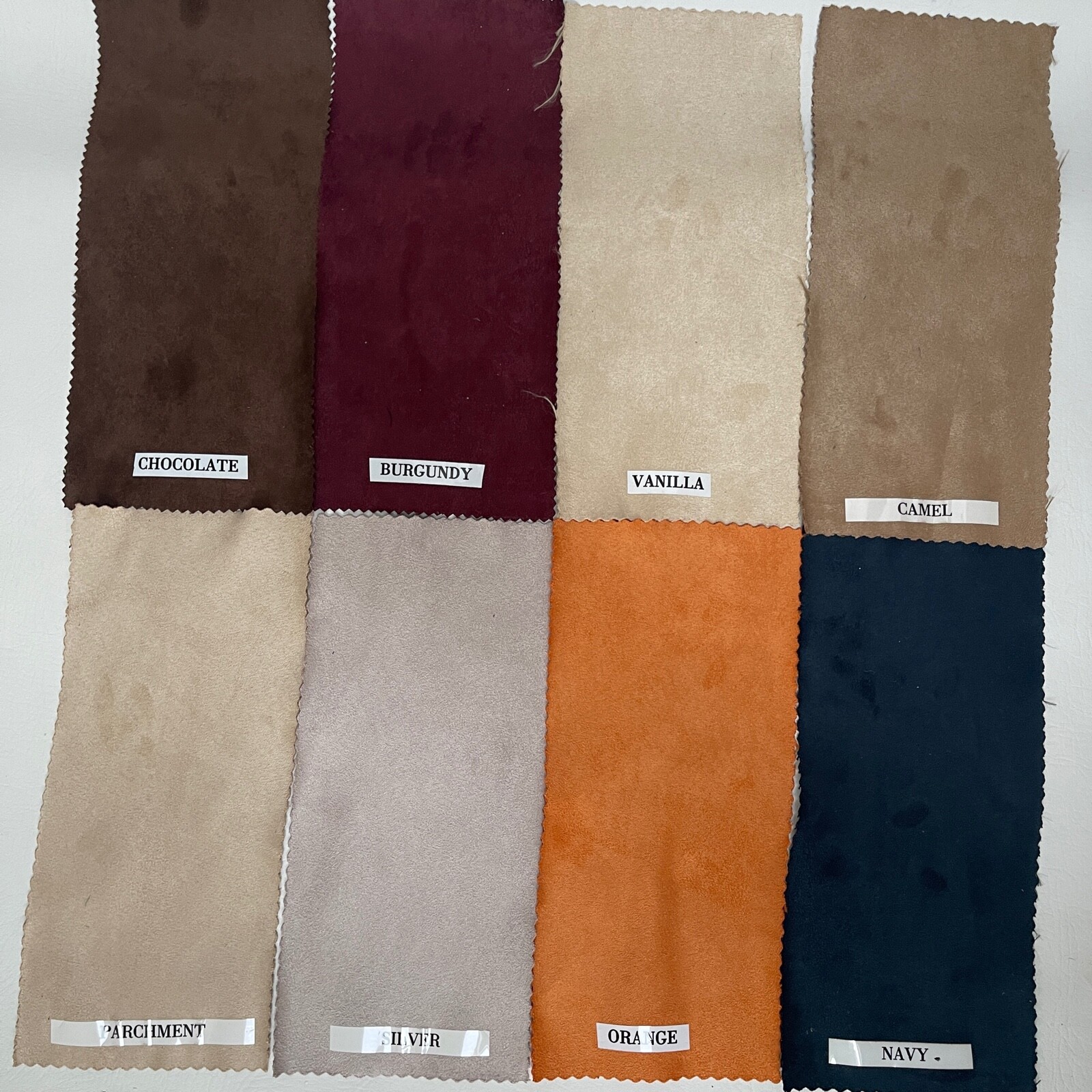 Suede Faux Fabric Upholstery 35 Colors 58″ Wide By the Yards or Sample
