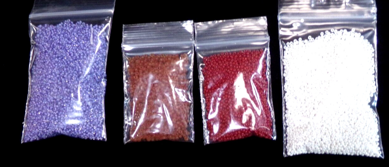 SIZE 12/0 – 14/0 LOT CRAFT SEED BEADS 83 g 2.9 OZ LX32 bz8cr