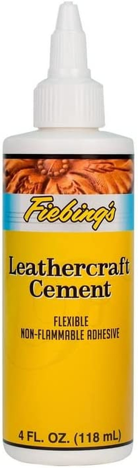 Fiebings Leathercraft Cement – Leather Glue 4oz – Quick Drying High Strength