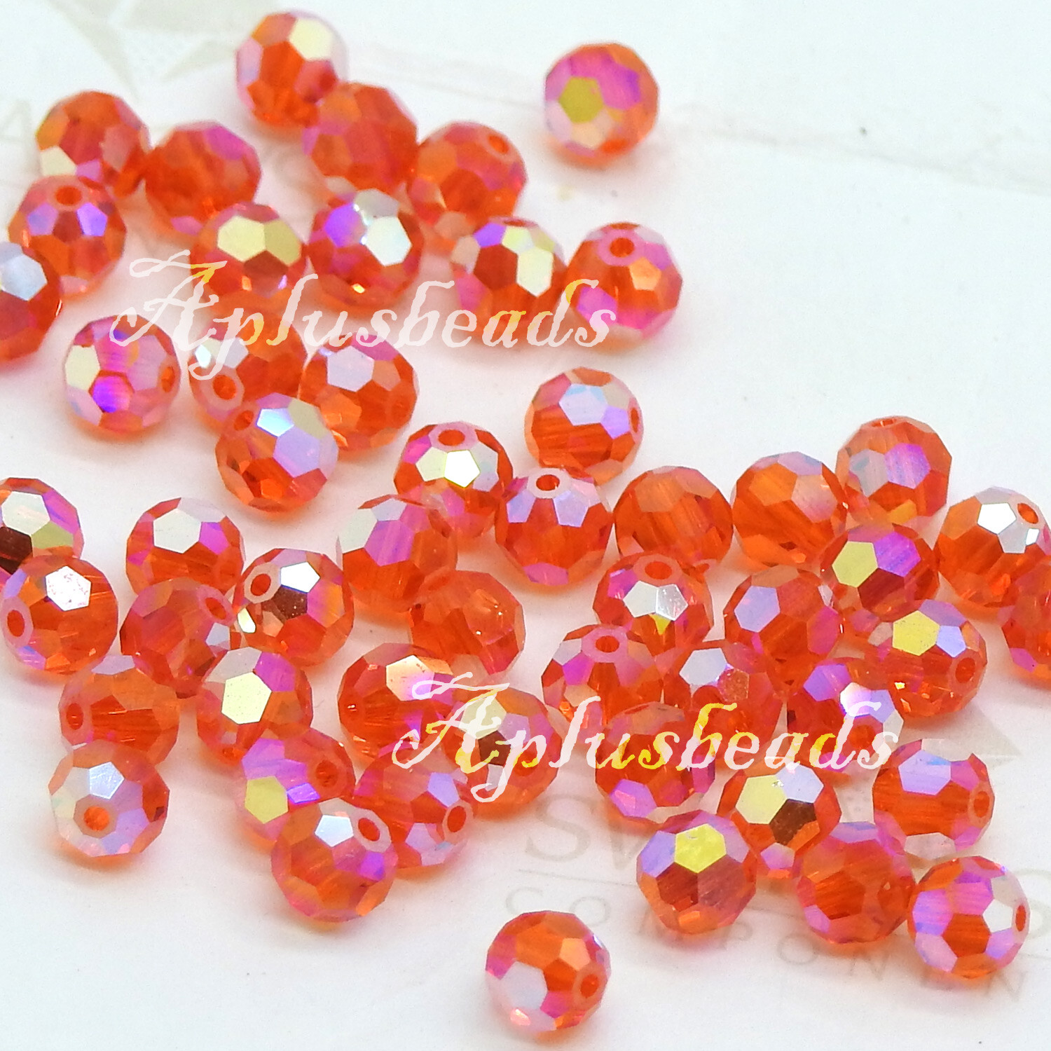 36pcs Authentic 4MM Swarovski Crystal Faceted Beads #5000 AB2X Various Colors