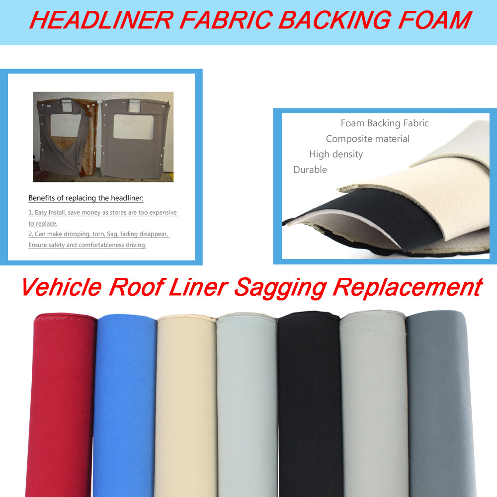 Car Auto Headliner Fabric Interior Roof Upholstery 60″/100″/185″Long 60″Wide
