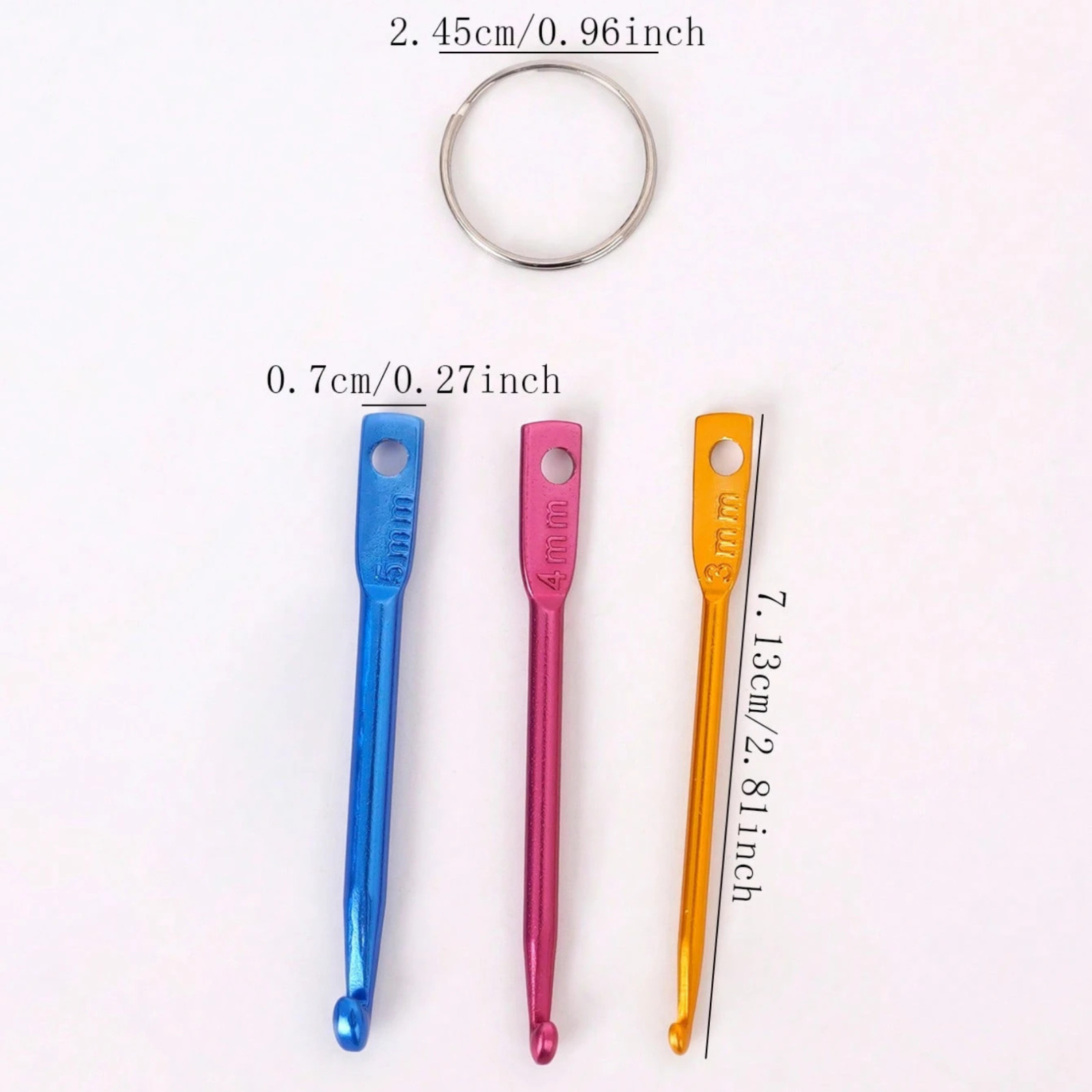 3pcs Crochet Hook Set Yarn Knitting Needles Sewing Tools DIY Crochet Craft Tools