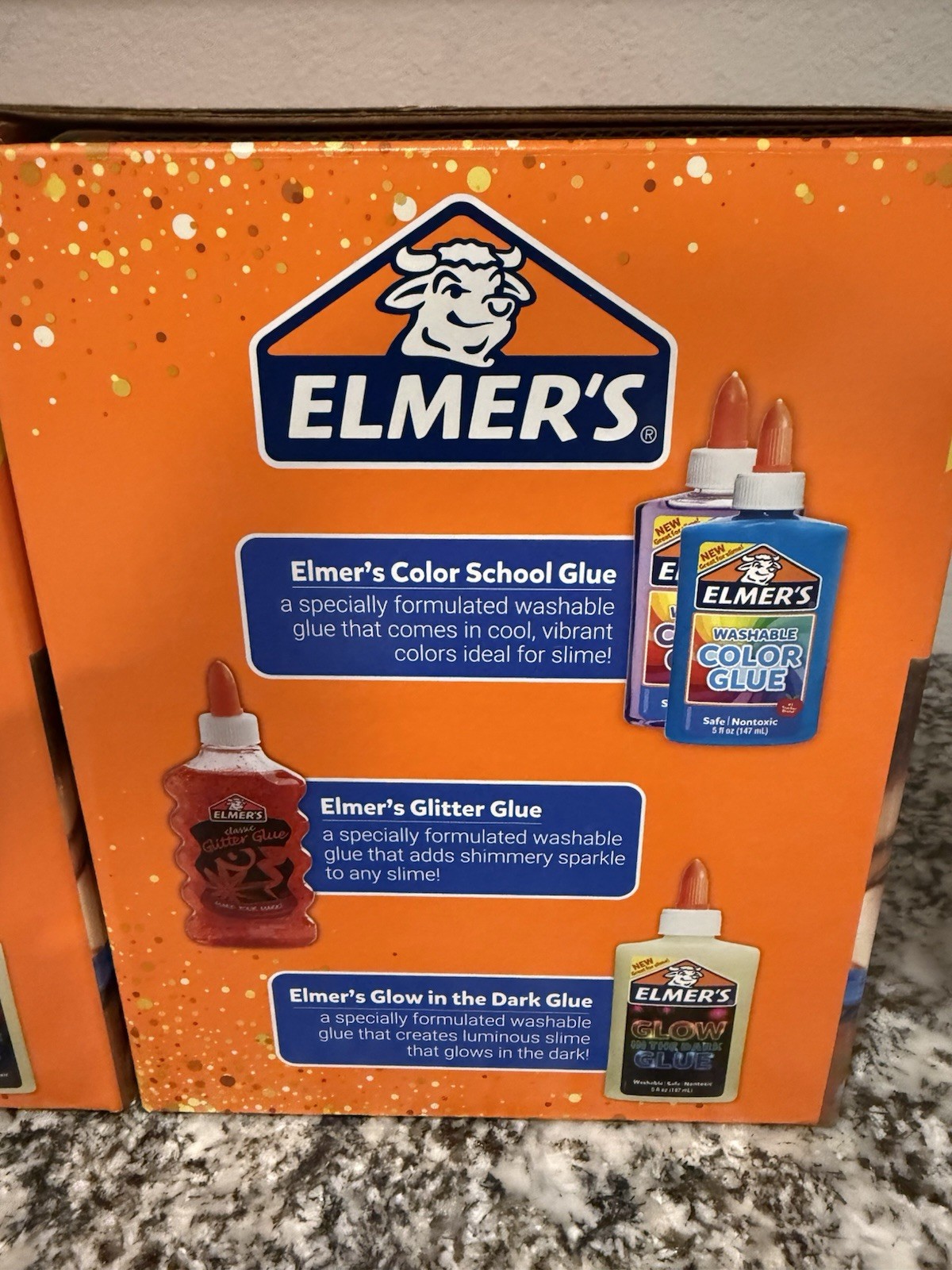 Elmer’s Glue Ultimate Slime Kit 10 Piece Washable Glitter Colors Glow – 2 Boxes!