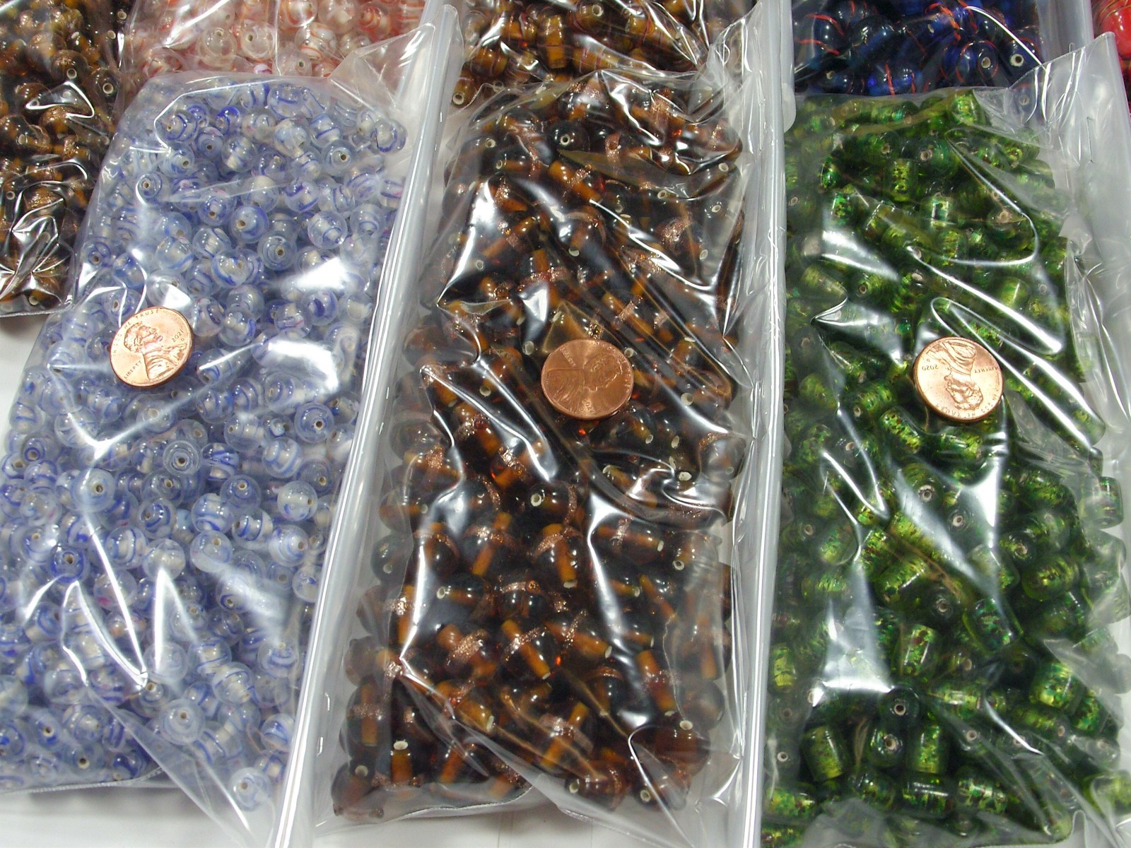 8 Pounds Assorted India Handmade Fancy Glass Beads Wholesale Bulk Lot (PK-1) ⭐