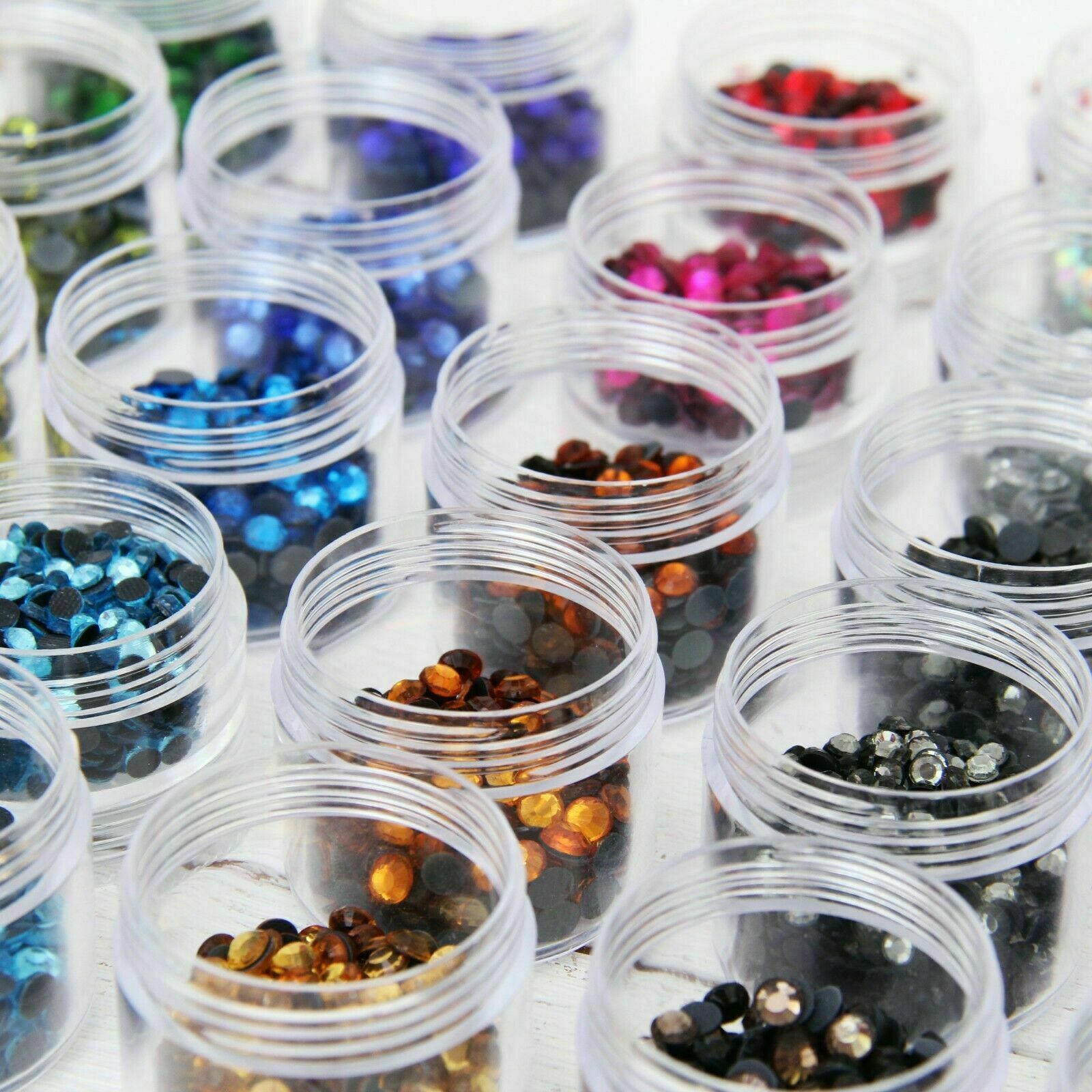 SS16 HOTFIX CRYSTAL RHINESTONES 4MM HOT FIX- 28 COLORS – 720 STONES PER PACK