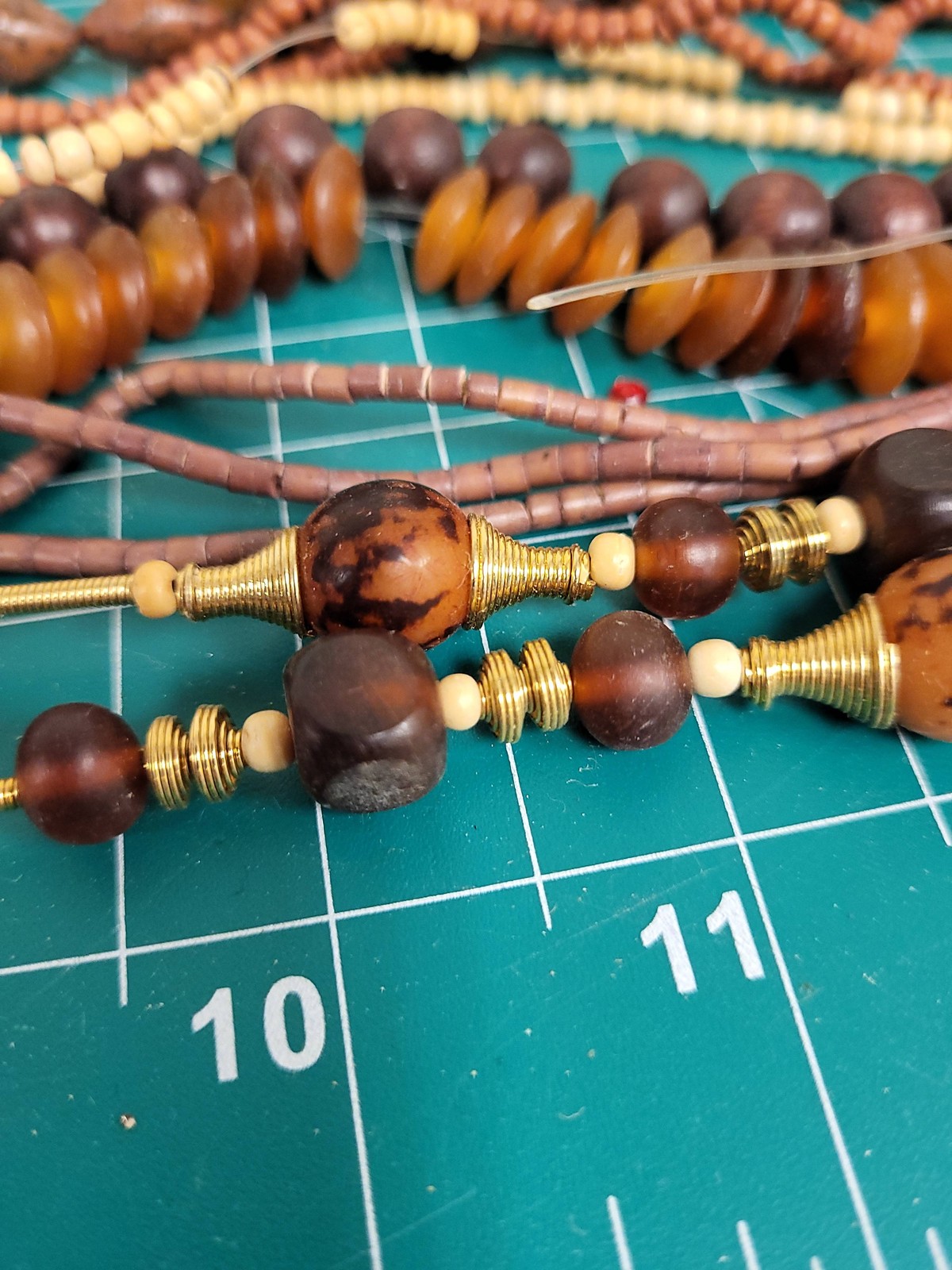 Wood Bead Strands Bulk Lot Jewelry Making Craft Supplies Assorted Beads Strands
