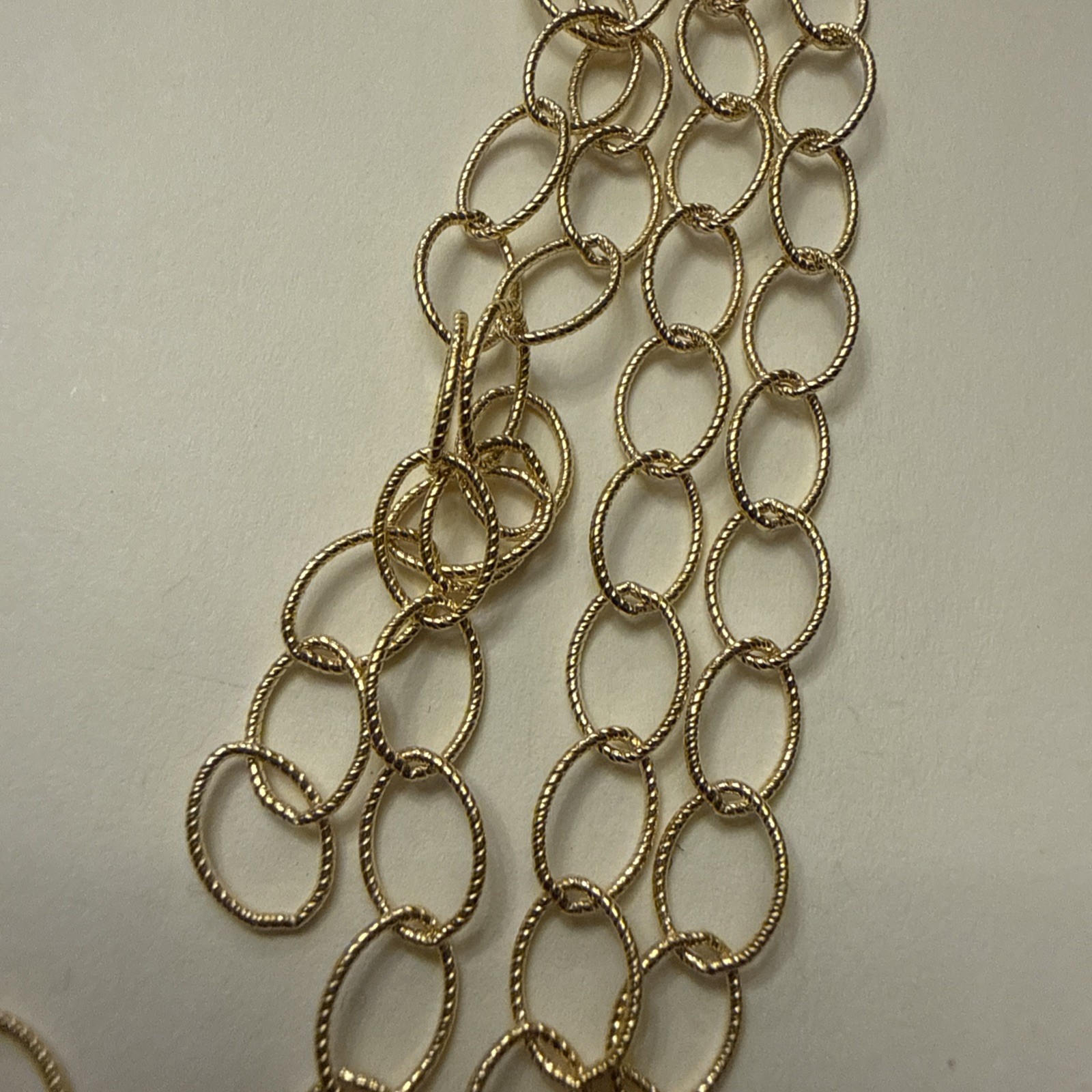 8x6mm 14kt gold filled twisted cable chain 5ft