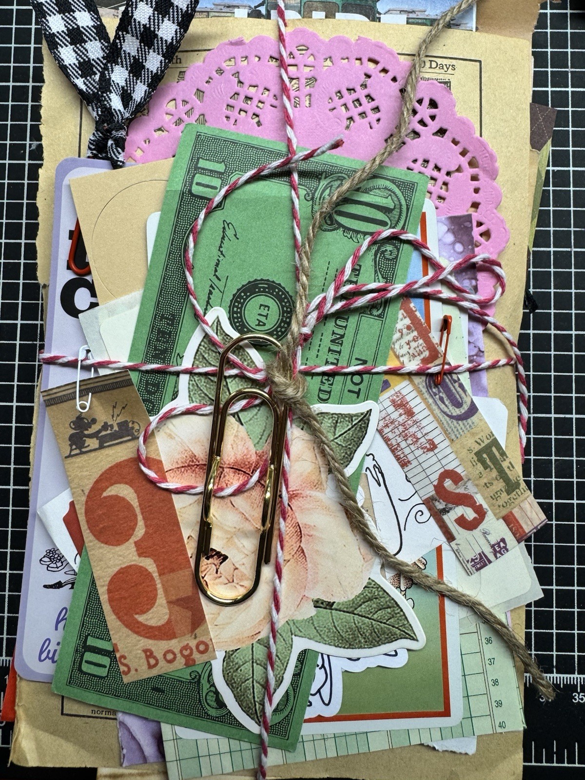 100+ Piece Junk Journal Supply Ephemera Vintage Modern Lot Paper Unique Mystery