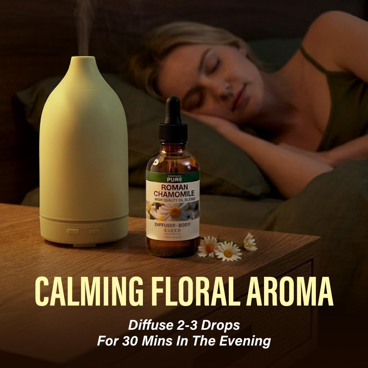 100% Pure Roman Chamomile Oil – 4 Fl 4.00 Oz (Pack of 1),