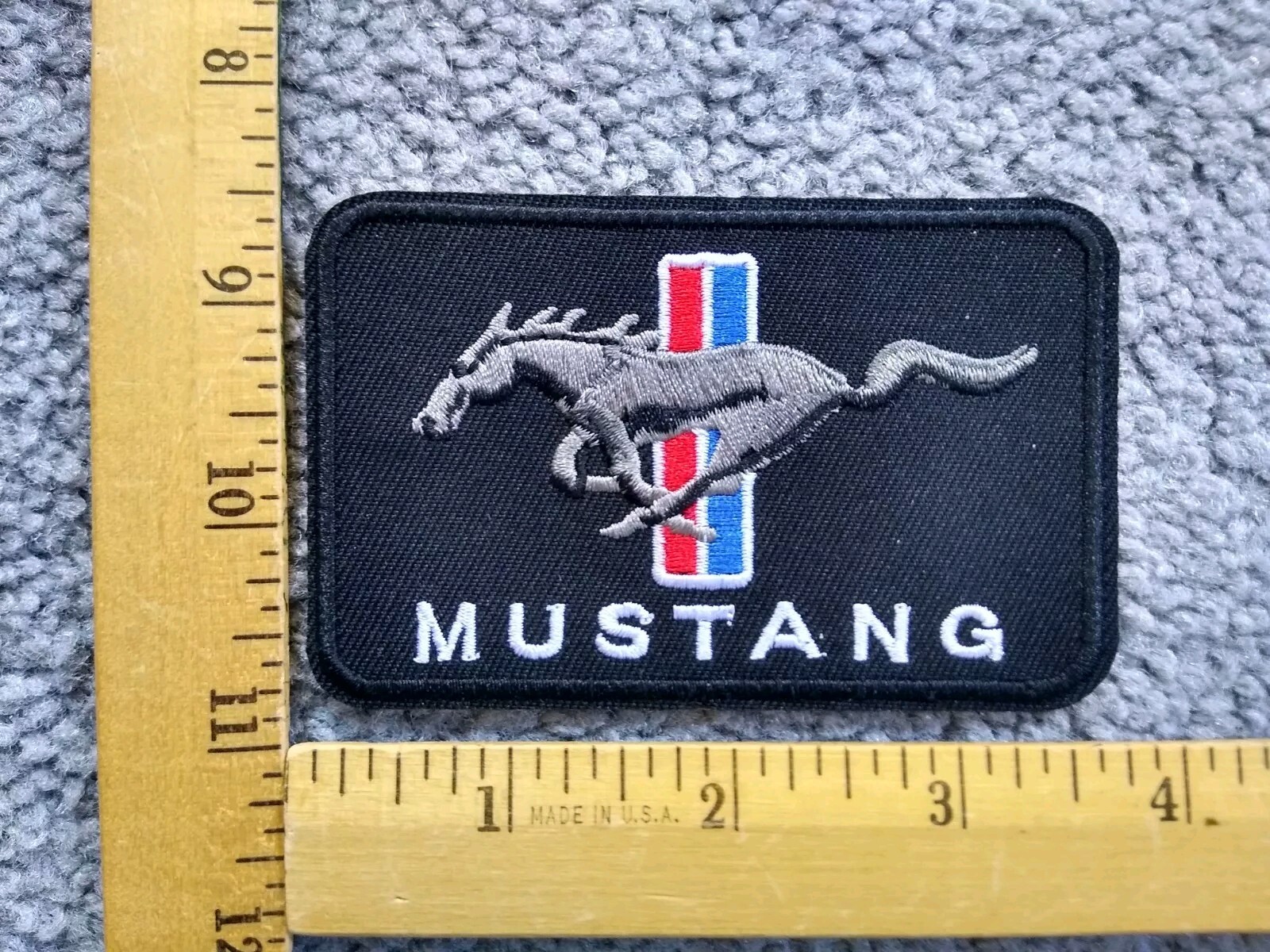 1 FORD MUSTANG CAR AUTO IRON ON PATCH free shipping