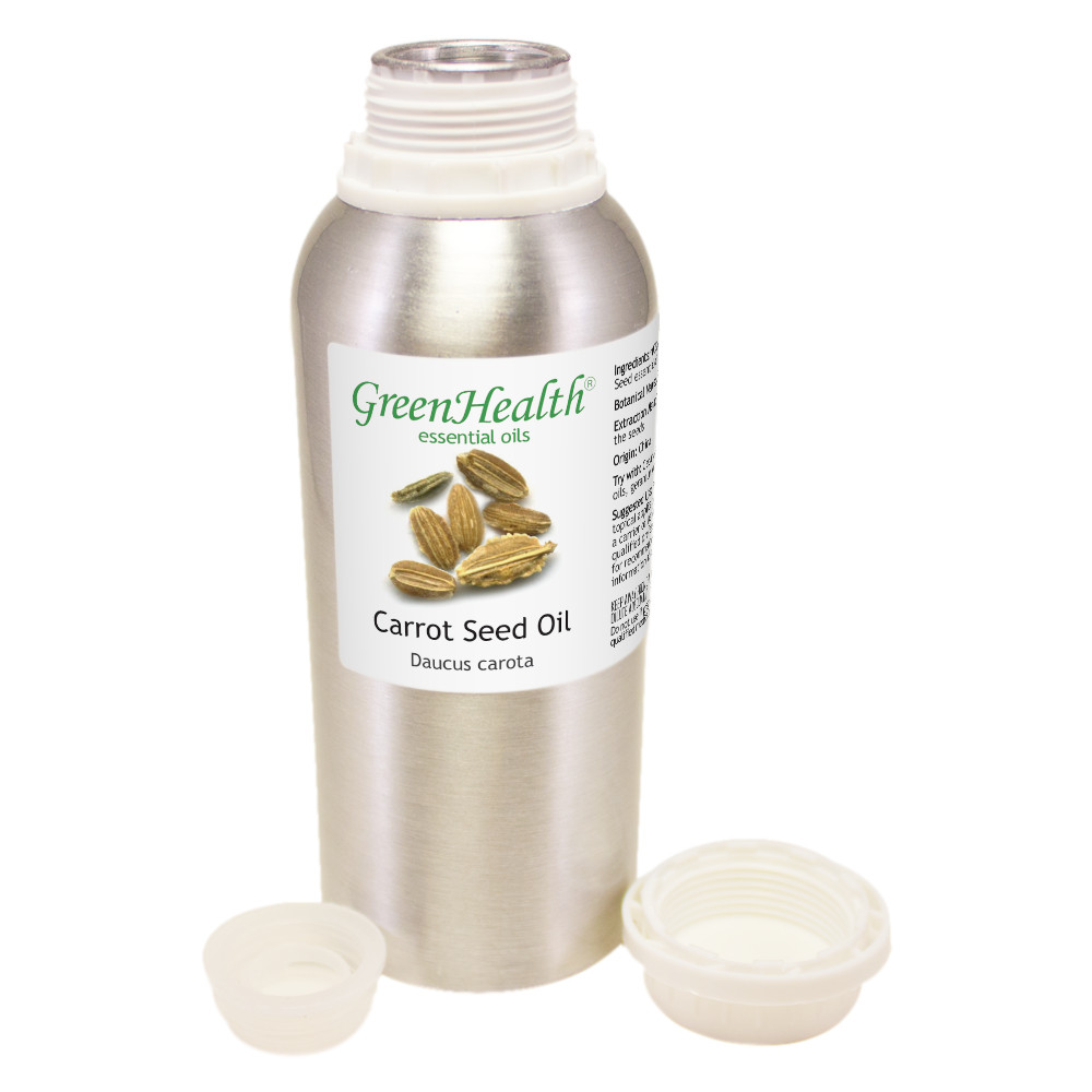 Bulk 8 fl oz Carrot Seed Essential Oil Pure Natural in Aluminum Bottle