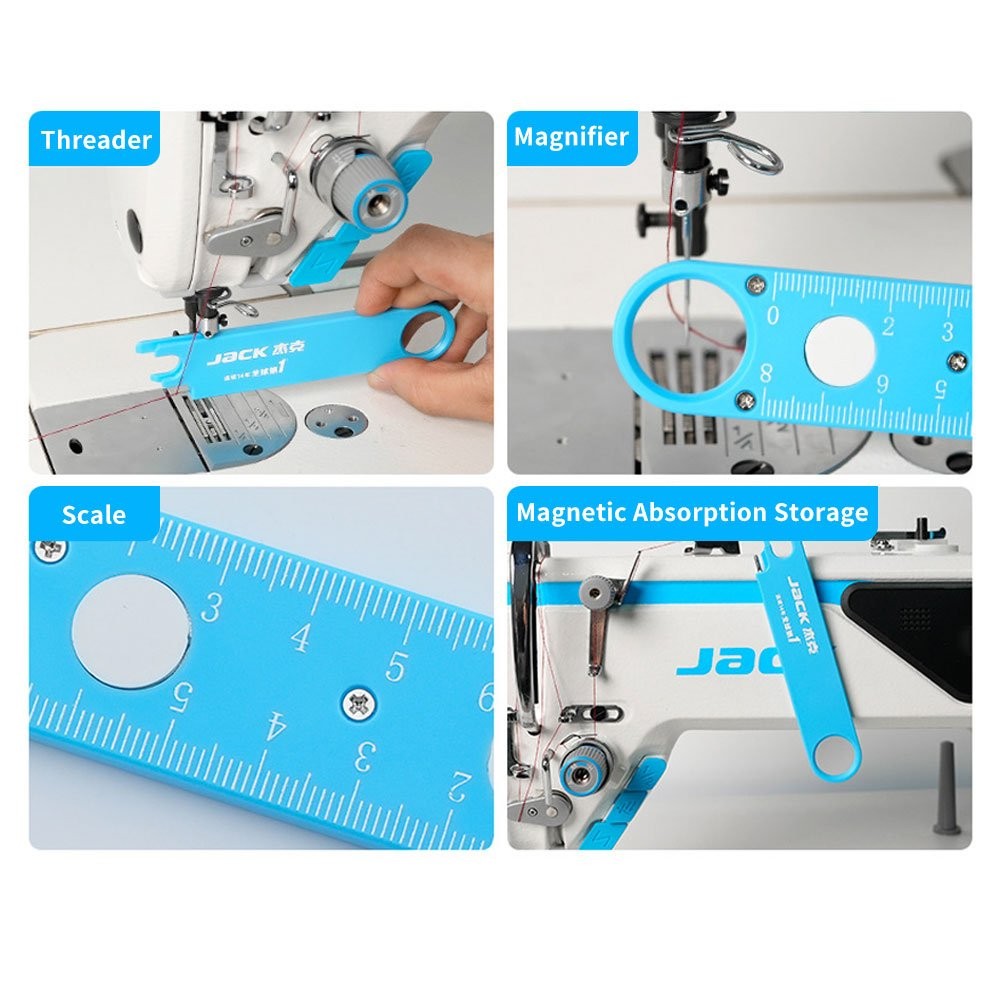 Jack Anti-Prick Needle Threader Magnetic Sewing Tool Kit with Ruler & Storage JQ