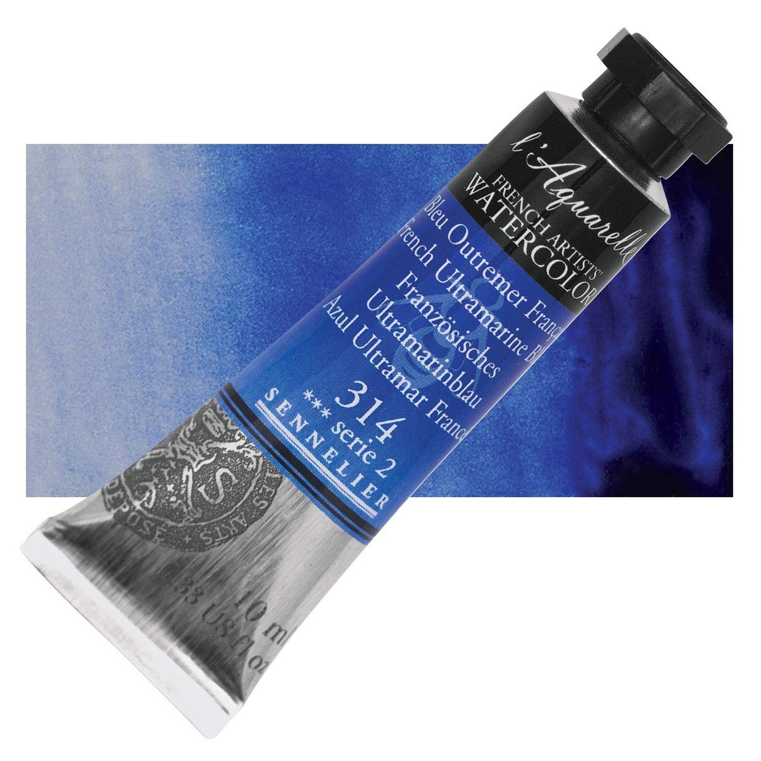 Sennelier Artists’ Watercolor, 10ml, French Ultramarine Blue S2