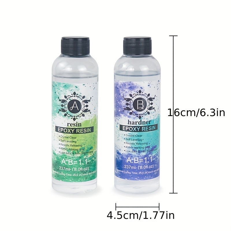 Epoxy Resin Kit 16Oz, Crystal Clear Casting Resin And Hardener For Silicone Mold