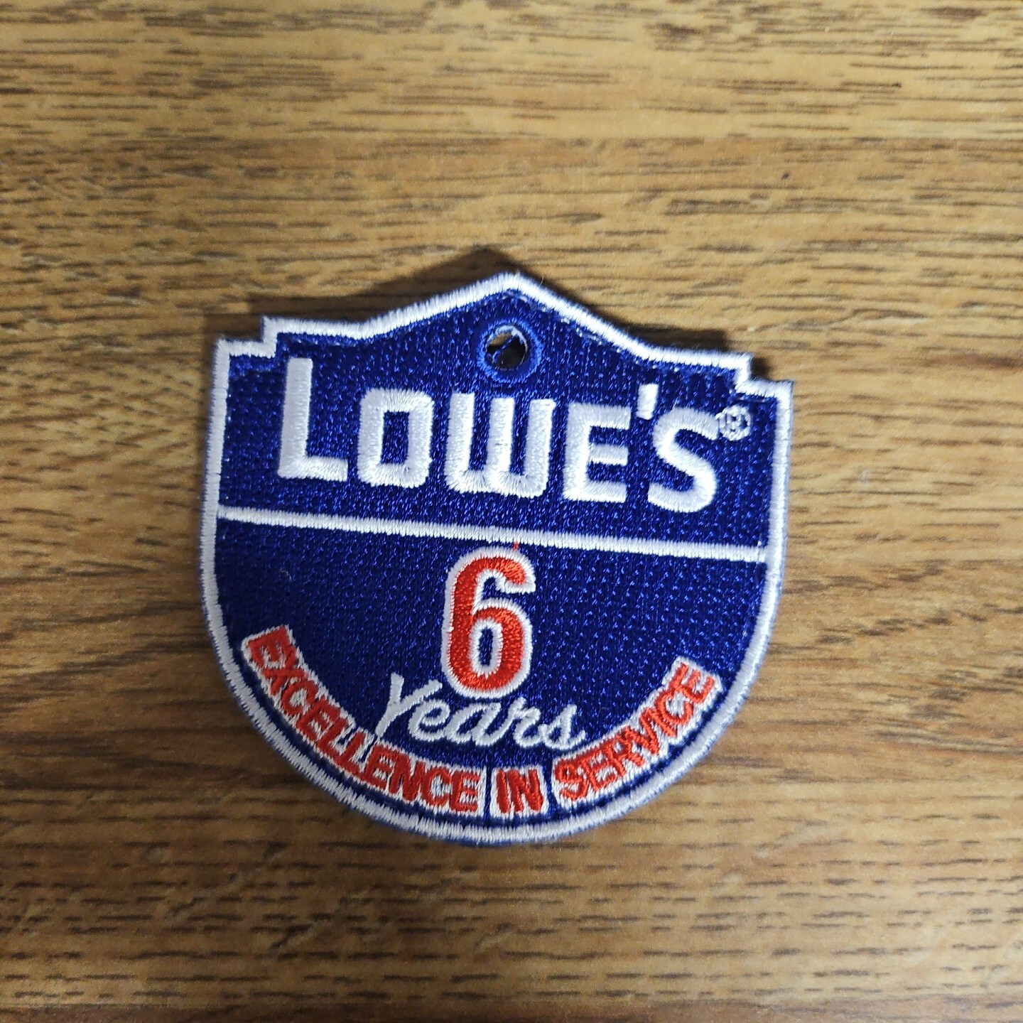 Lowe’s 6 Years EXCELLENCE IN SERVICE Patch Never Worn