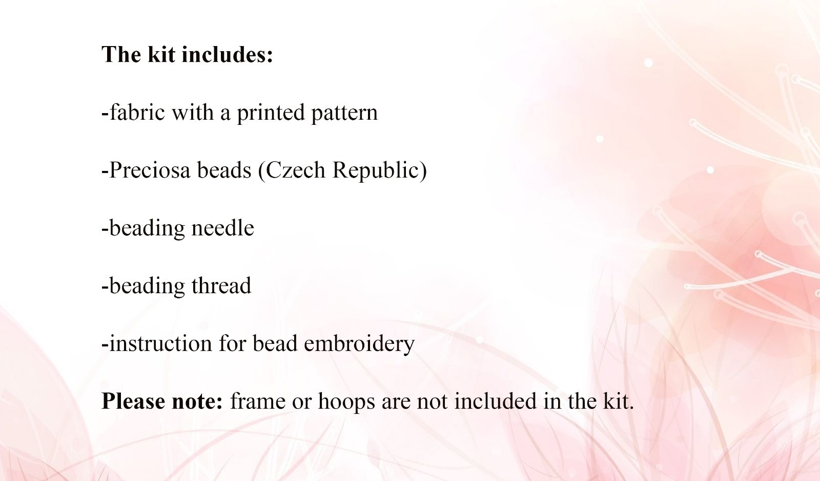 Bead Embroidery Kit Raspberry Beaded stitching Beadwork Beading DIY