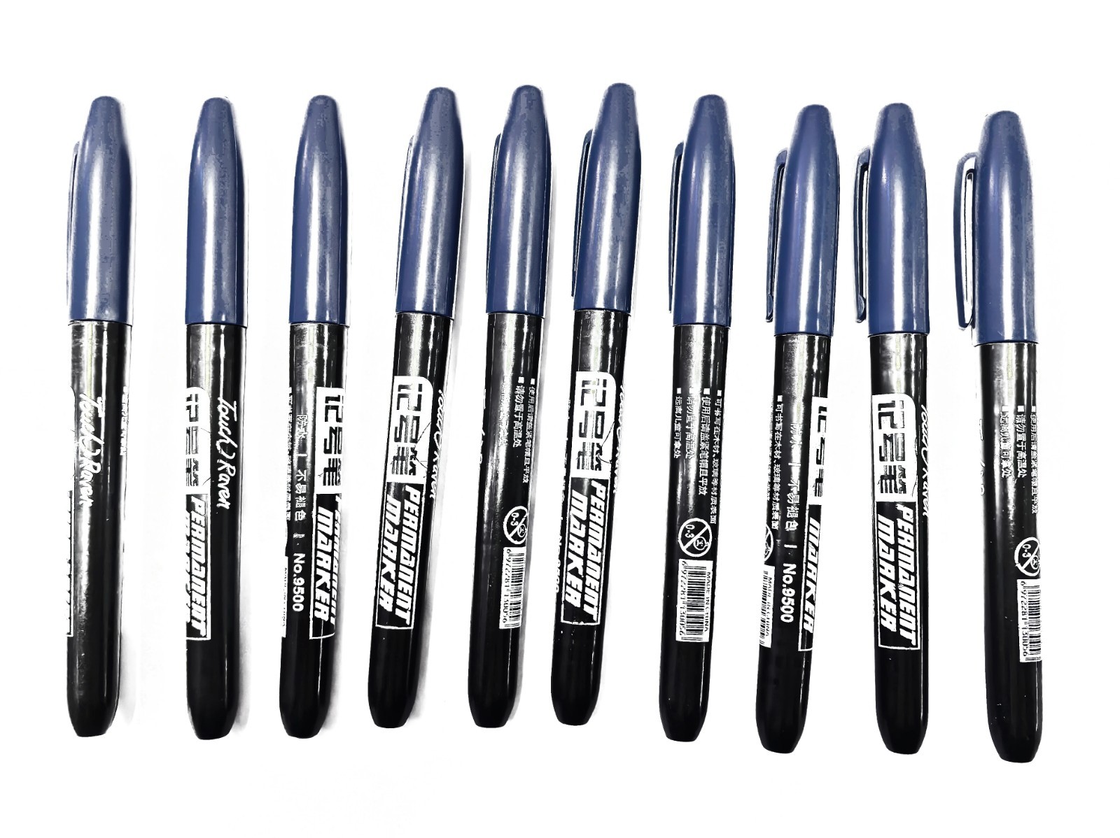 6pcs Permanent Marker Pen Set Waterproof Ink Sketch Drawing Markers – NEW