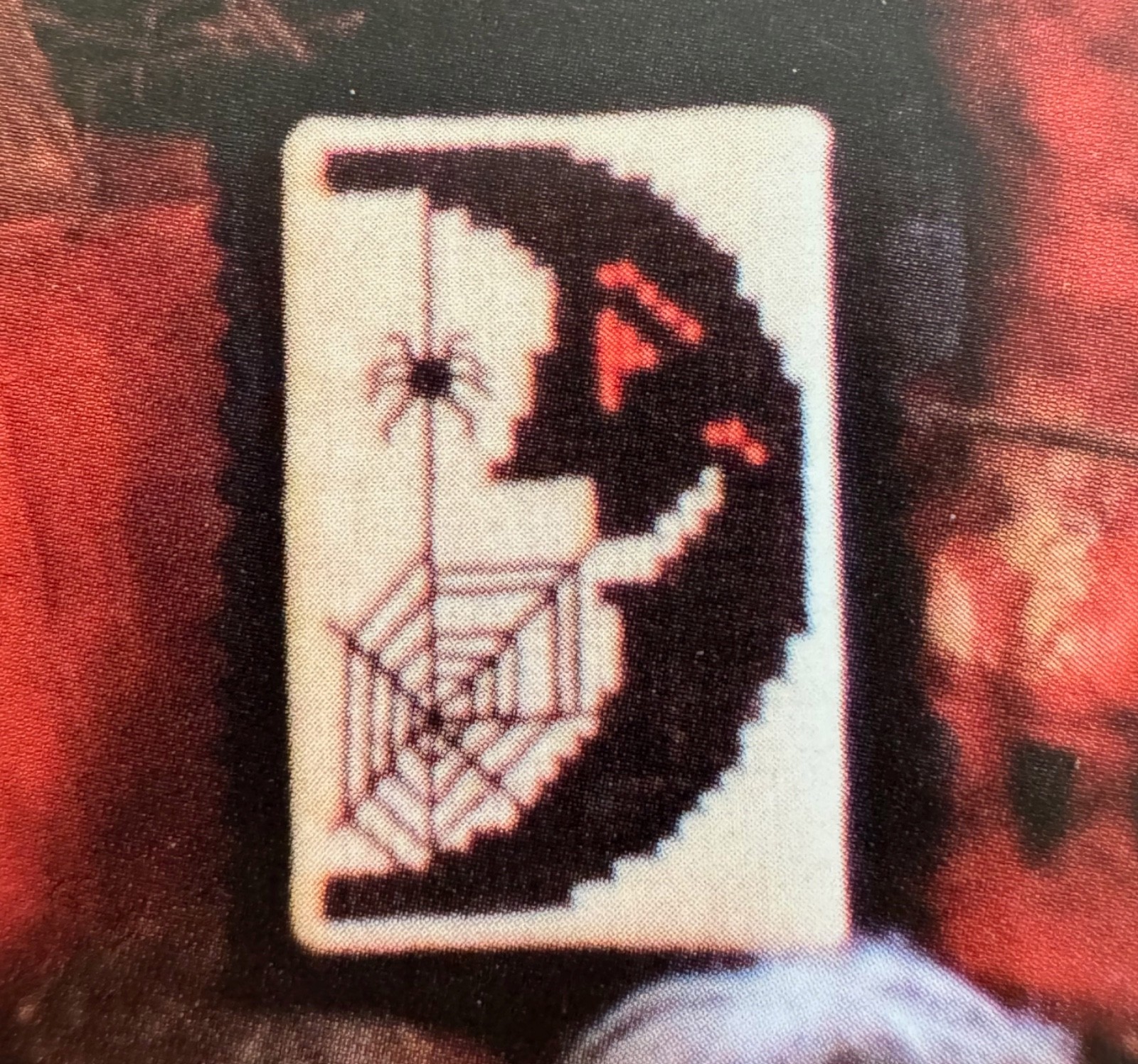 Prairie Schooler Cross Stitch 165 Halloween Sweeping Cobwebs Cats Moon Webs