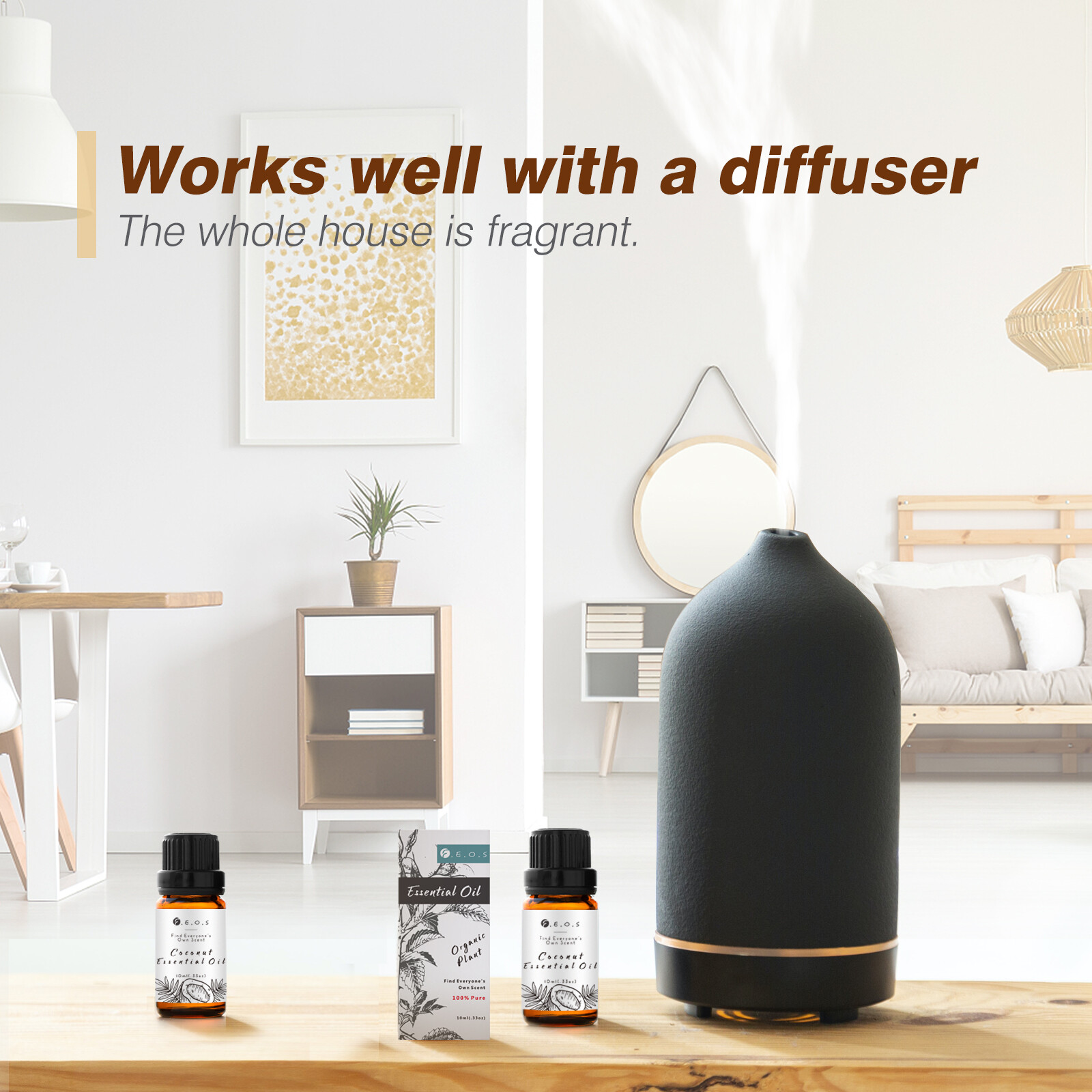 Essential Oils Set for 8 – 10 mL Essential Oils – 100% Pure and Natura Free Ship