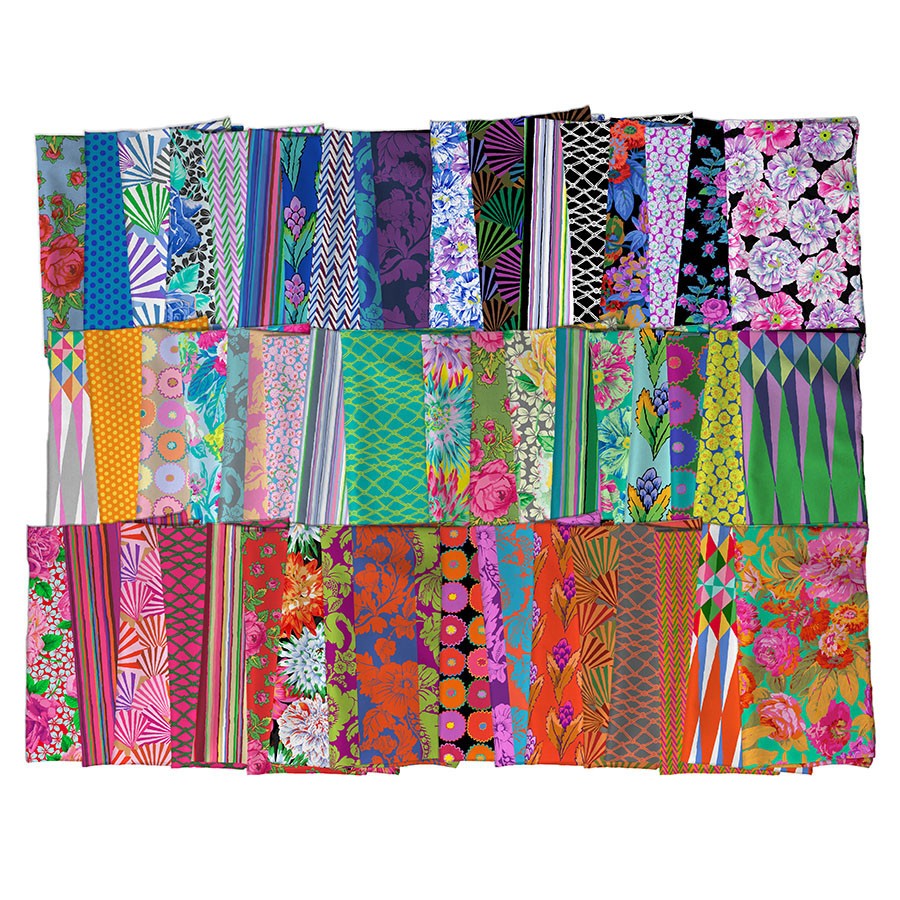 NEW! KAFFE FASSETT ECHO STRIPE GP209 RED COTTON FABRIC 1/2 YARD