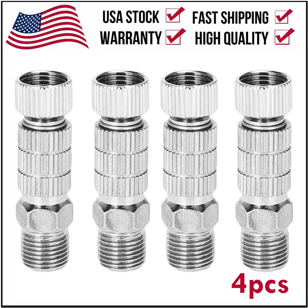 4PCS Airbrush Quick Release Disconnect Coupler 1/8″ Adapter Fitting Air Hose US
