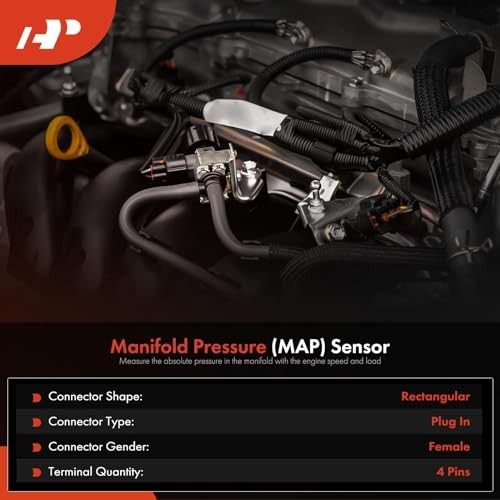 Manifold Absolute Pressure Sensor Compatible with Ford Escape 05-17 Focus