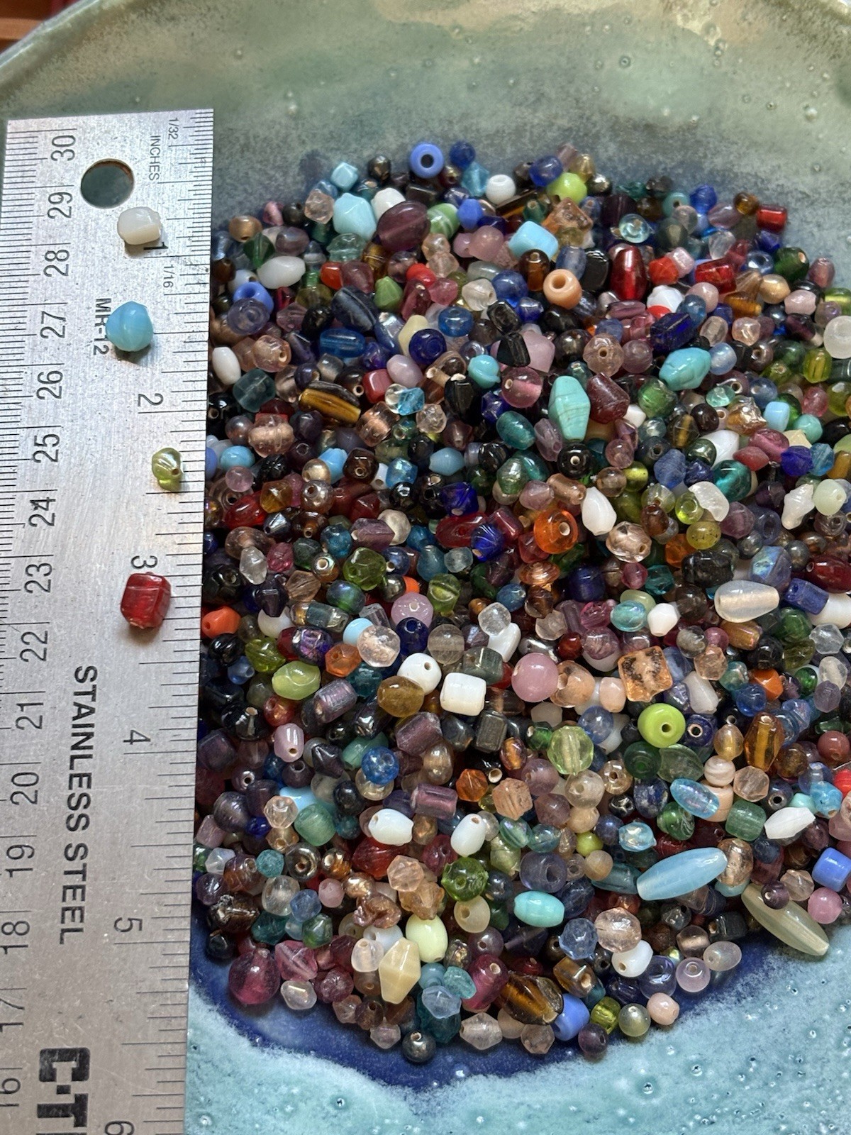 Glass Spacer Beads Rainbow Mix DIY Crafts & Jewelry Supplies, Boho Art (1+lb.)