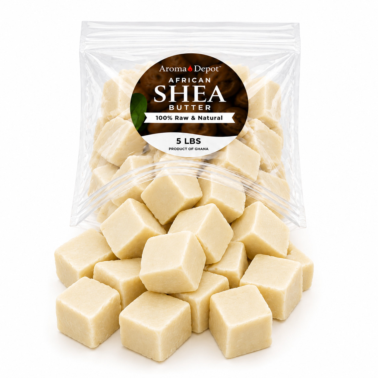 5 lbs. Raw African Shea Butter Ivory From GHANA Natural Organic Unrefined Pure