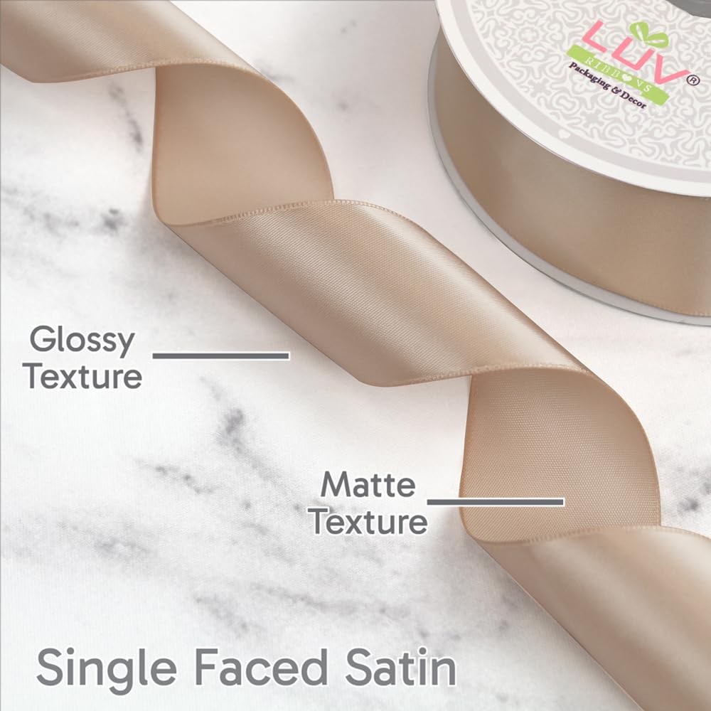 1.5 Inch 50 Yards Single Face Satin Ribbon Gift Wrapping Craft Wedding Bow
