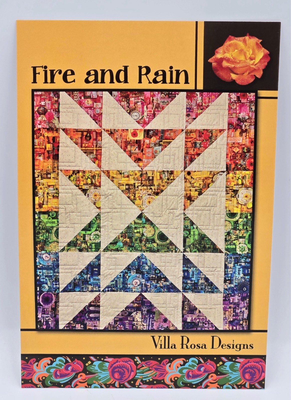 FIRE AND RAIN Quilt Pattern Villa Rosa Designs – Fat Quarter Friendly