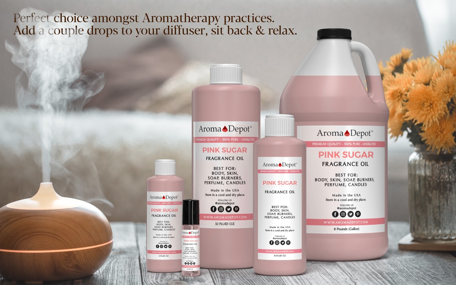Pink Sugar 10 ml. Perfume Roll On Bottle Body Oil, 1/3 oz Scented Fragrance Oil