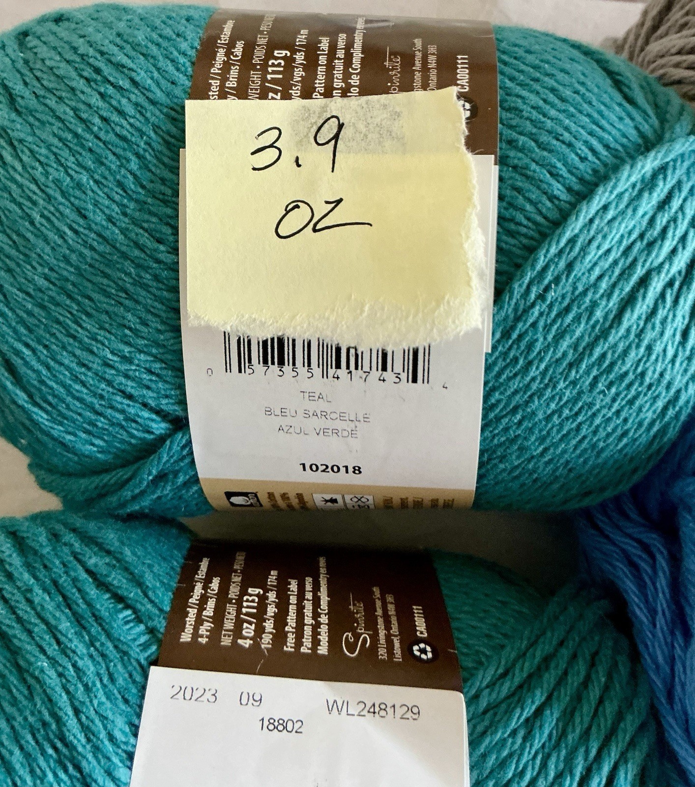 Lily Sugar ‘n Cream The Original Cotton Worsted Yarn Mixed Colors Lot of 9