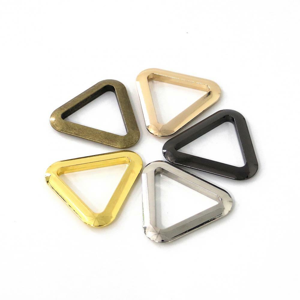 Metal Flat CAST Ring – Triangle alloy for straps,purses,bags,Choose Size & color