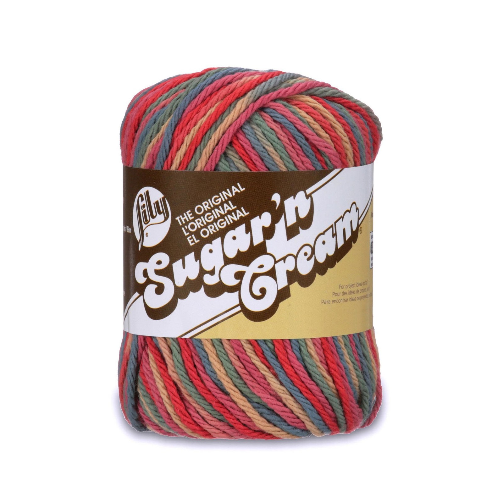 Lily Sugar ‘N Cream The Original Ombre Yarn, 2oz, Gauge 4 Medium, 100% Cotton,