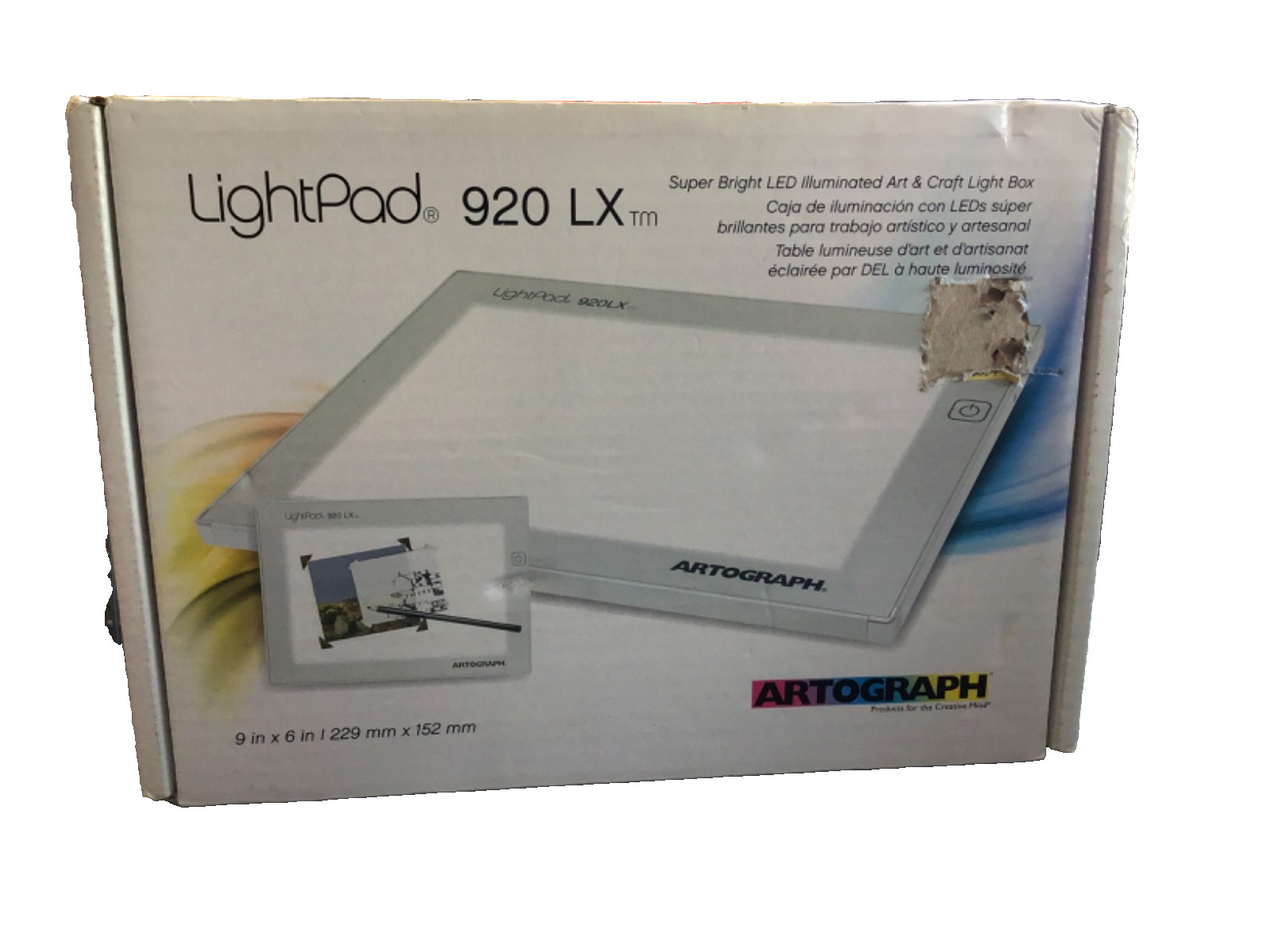 Artograph LightPad 920 LX 9in x 6in Super Bright LED Art & Craft Light Box NEW