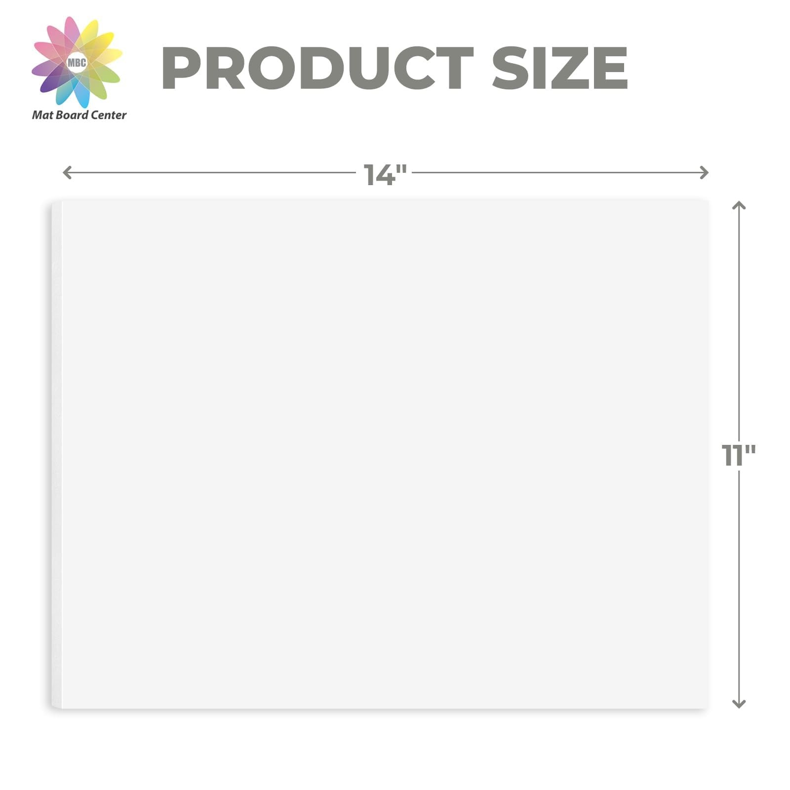 5 Pack White Acid Free Foam Core Boards Mounting Crafts 1/8 Thick 11×14 Inch