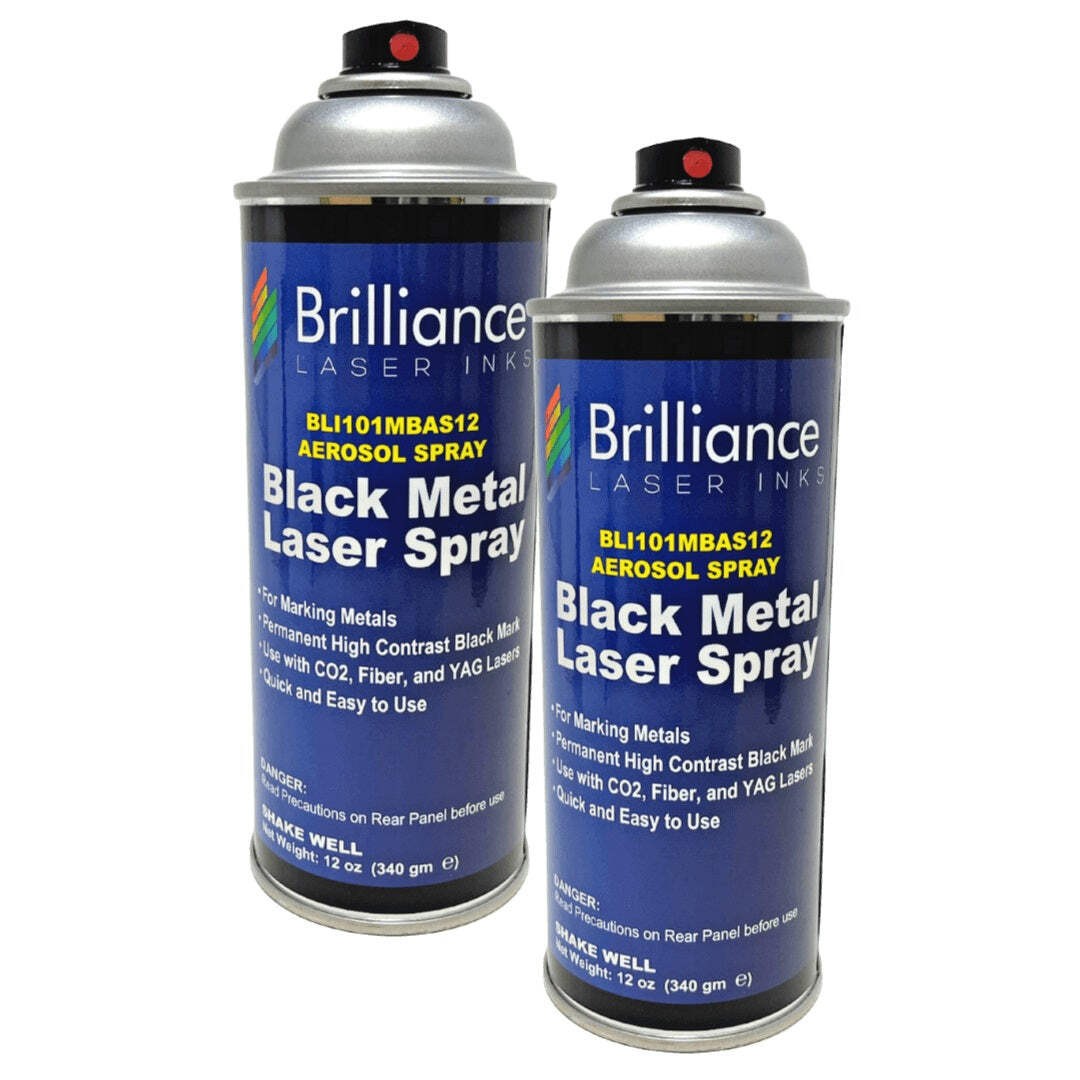 Universal Black Metal Laser Spray Can – 12oz Aerosol