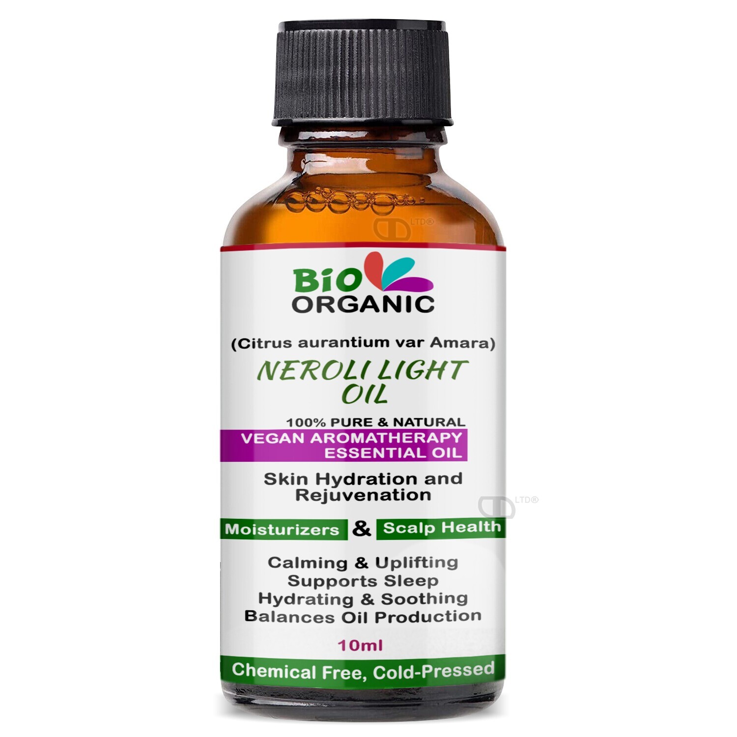 Neroli Light Essential Oil – 100% Pure – For Vegan Aromatherapy & Home Fragrance