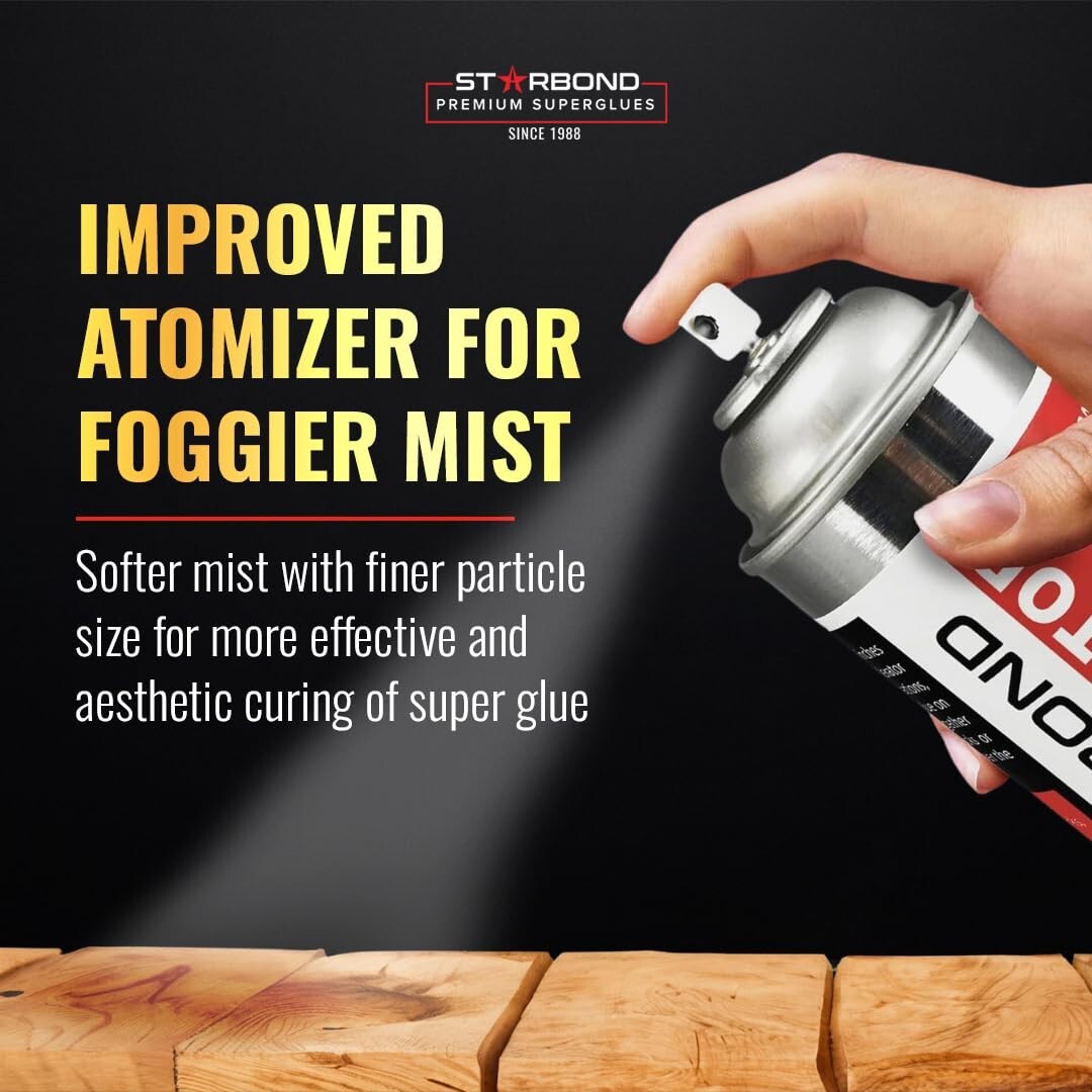 Starbond CA Glue Accelerator (10 Ounce) – Instantly Dries Super Glue