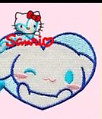 Heart-Shaped Sanrio Hello Kitty Embroidered Iron-On Sew-On Patches