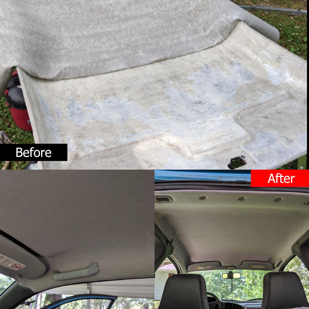60″ Headliner Fabric Foam Backed Auto Roof Liner Repair Upholstery Suede