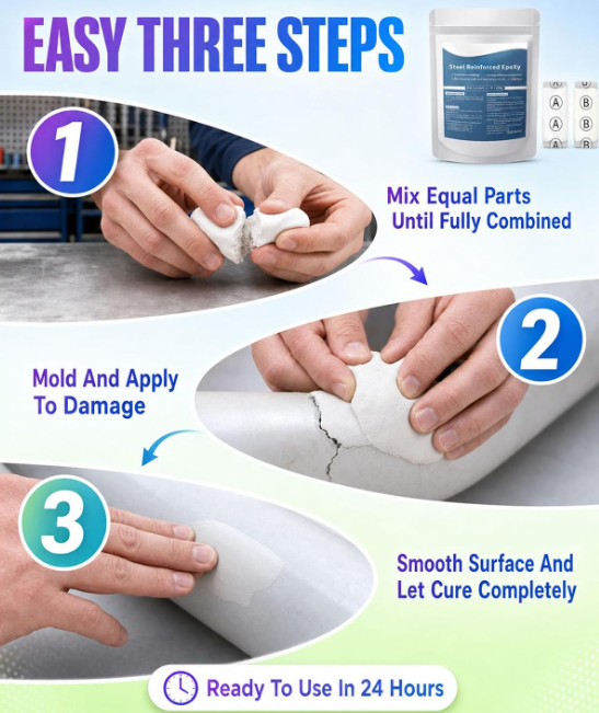 New Strong Clay Iron Adhesive, High-Strength Multi-Purpose Repair Clay 100G