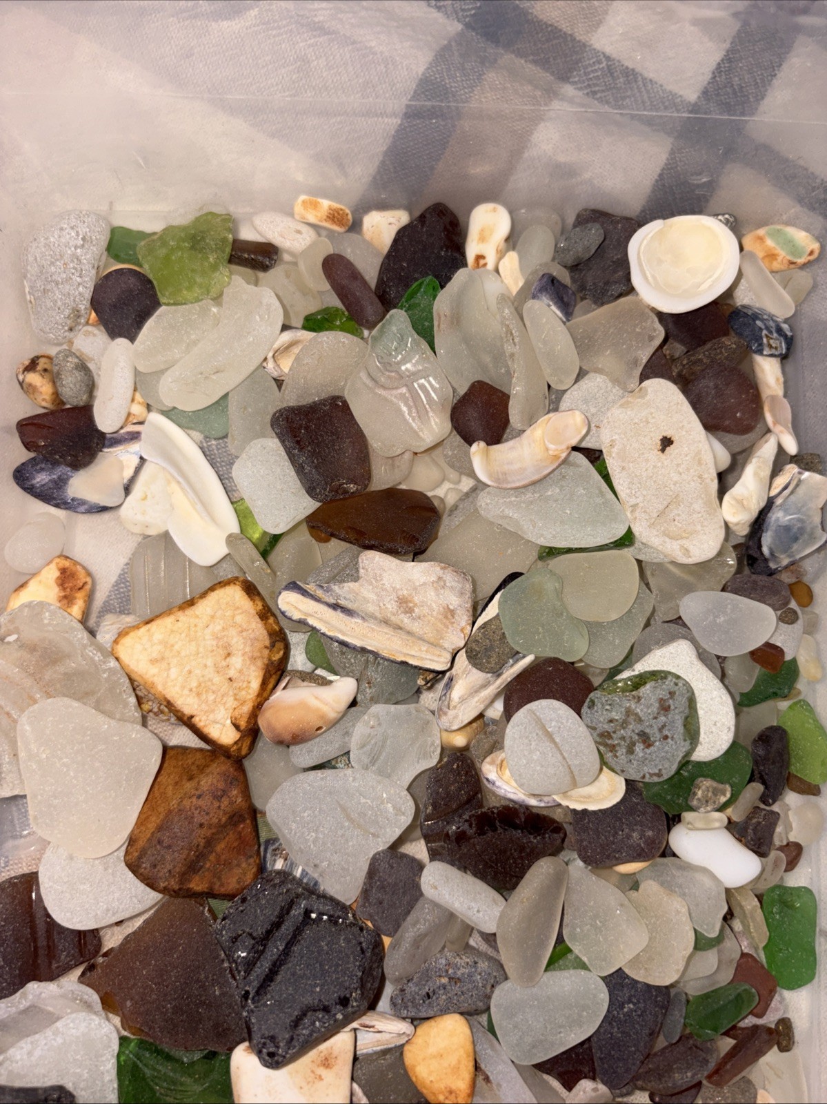 Genuine Surf Tumbled Beach Sea Glass Handpicked Multi-colors Sizes Shapes Lot