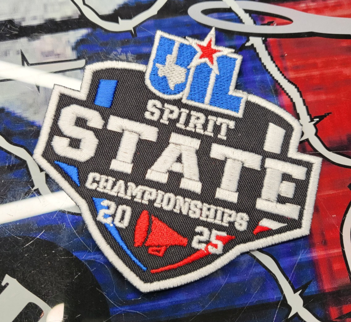 EMBROIDERED UIL STATE SPIRIT CHAMPIONSHIPS 2025 PATCH (Please Read Ad)